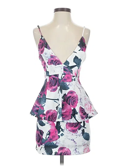 Pre-owned Lulus Cocktail Dress In White