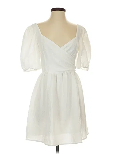 Pre-owned Lulus Cocktail Dress In White