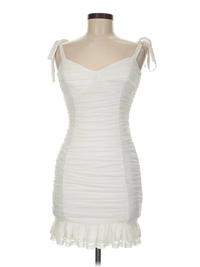 Pre-owned Lulus Cocktail Dress In White