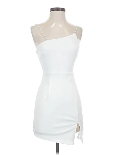 Pre-owned Lulus Cocktail Dress In White