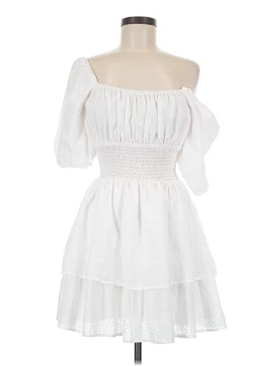 Pre-owned Lulus Cocktail Dress In White