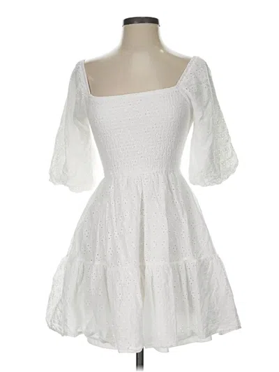 Pre-owned Lulus Cocktail Dress In White