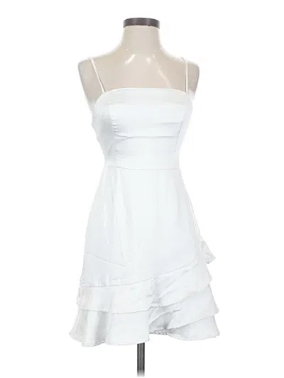 Pre-owned Lulus Cocktail Dress In White