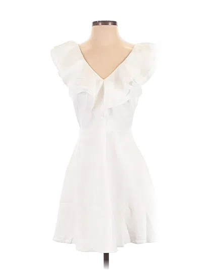 Pre-owned Lulus Cocktail Dress In White