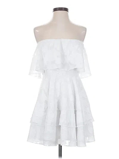Pre-owned Lulus Cocktail Dress In White