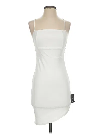 Pre-owned Lulus Cocktail Dress In White