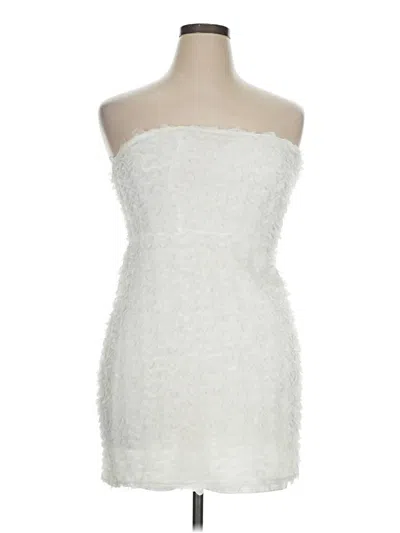 Pre-owned Lulus Cocktail Dress In White