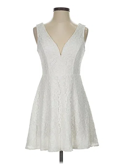 Pre-owned Lulus Cocktail Dress In White