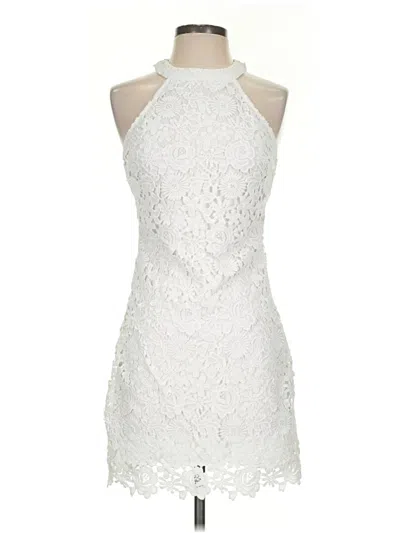 Pre-owned Lulus Cocktail Dress In White