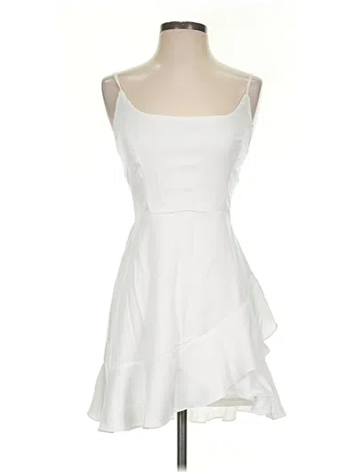 Pre-owned Lulus Cocktail Dress In White