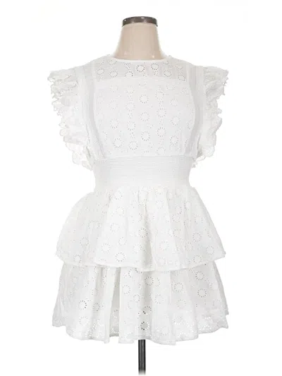 Pre-owned Lulus Cocktail Dress In White