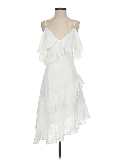 Pre-owned Lulus Cocktail Dress In White