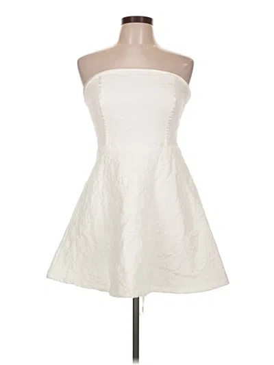 Pre-owned Lulus Cocktail Dress In White