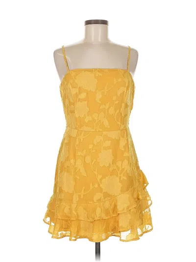 Pre-owned Lulus Cocktail Dress In Yellow