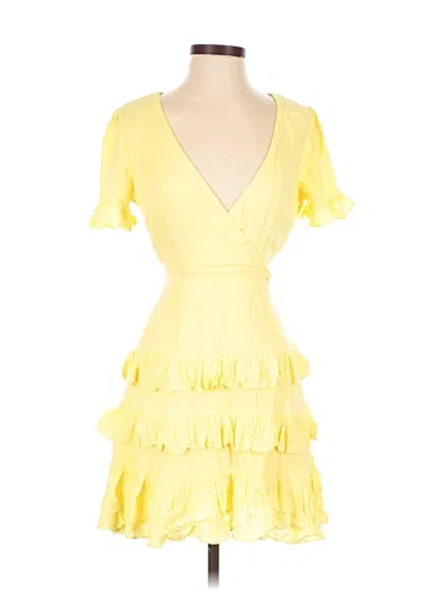 Pre-owned Lulus Cocktail Dress In Yellow
