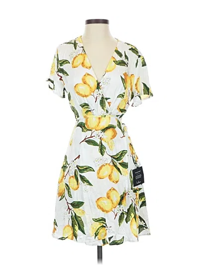 Pre-owned Lulus Cocktail Dress In Yellow
