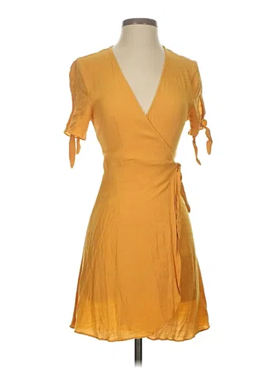 Pre-owned Lulus Cocktail Dress In Yellow
