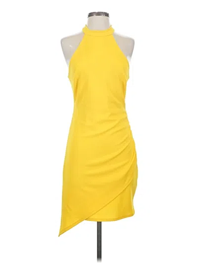 Pre-owned Lulus Cocktail Dress In Yellow