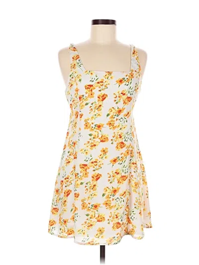 Pre-owned Lulus Cocktail Dress In Yellow