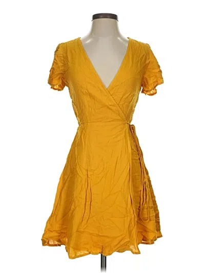 Pre-owned Lulus Cocktail Dress In Yellow