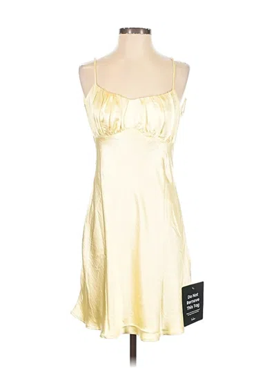 Pre-owned Lulus Cocktail Dress In Yellow