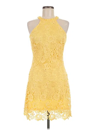 Pre-owned Lulus Cocktail Dress In Yellow