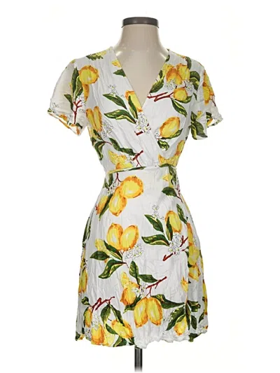 Pre-owned Lulus Cocktail Dress In Yellow