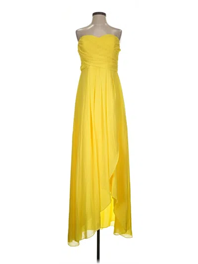 Pre-owned Lulus Cocktail Dress In Yellow
