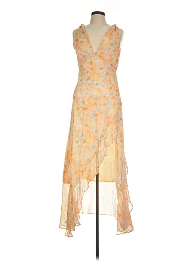 Pre-owned Lulus Cocktail Dress In Yellow