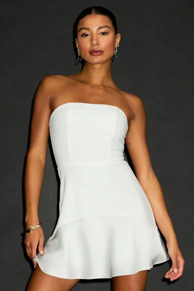 Lulus Compelling Style White Strapless Mini Dress