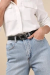 Lulus Coveted Necessity Black Leather Belt In Black
