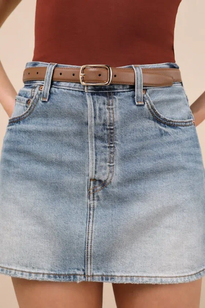 Lulus Coveted Necessity Brown Leather Belt
