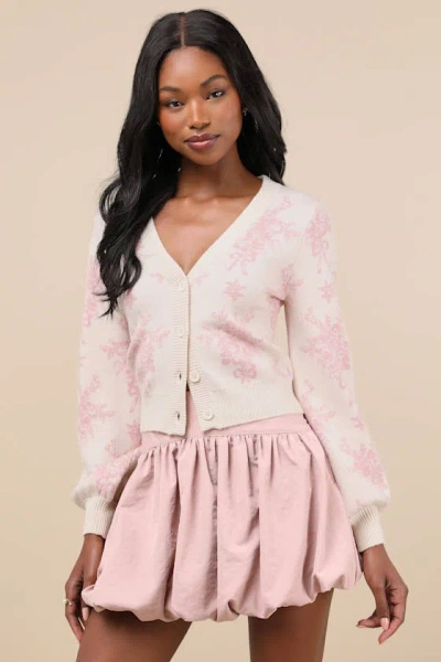 Lulus Cutely Defined Mauve Bubble-hem Mini Skort