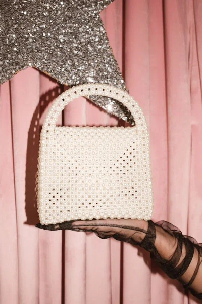 Lulus Damona Ivory Pearl Handle Bag