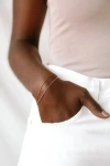 Lulus Dearly Dainty 14kt Gold Chain Layered Bracelet In Gold