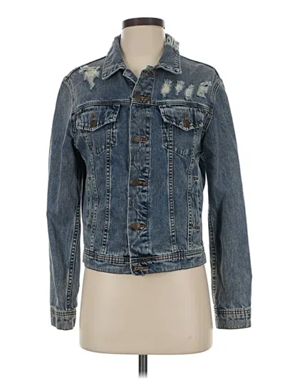 Pre-owned Lulus Denim Jacket In Blue