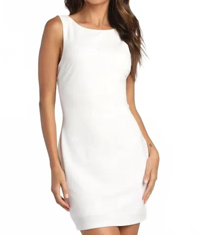 Lulus Devoted Lover Backless Knotted Bodycon Mini Dress In White