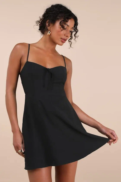 Lulus Diora Black Sleeveless Mini Dress
