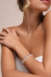 Lulus Encountering Elegance Gold Pearl 3-piece Bracelet Set In Gold