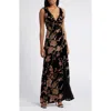 Lulus Enhanced Aura Burnout Maxi Dress In Multi