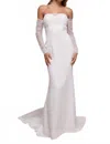 Lulus Eternal Bliss Tulle Off-the-shoulder Bustier Maxi Dress In White In White