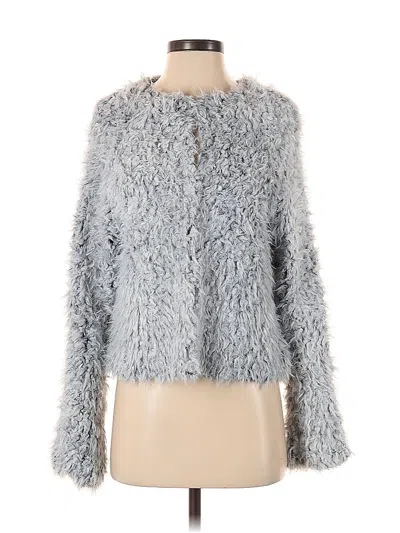 Pre-owned Lulus Faux Fur Jacket In Gray