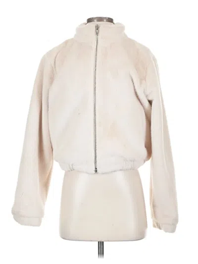 Pre-owned Lulus Faux Fur Jacket In White