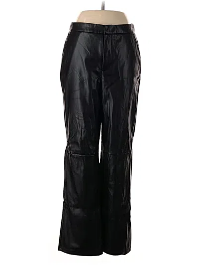 Pre-owned Lulus Faux Leather Pants In Black