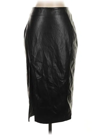 Lulus Faux Leather Skirt In Black