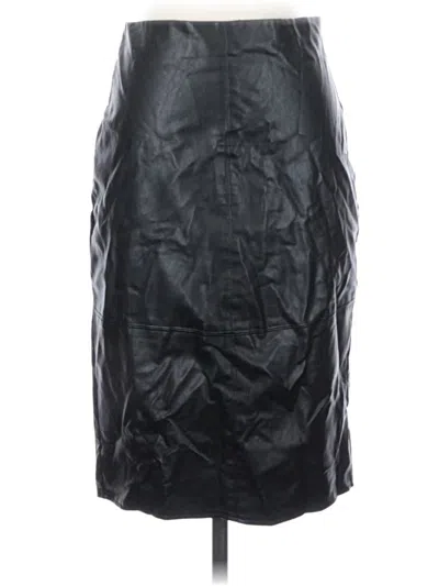 Pre-owned Lulus Faux Leather Skirt In Black