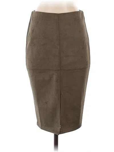 Pre-owned Lulus Faux Leather Skirt In Brown