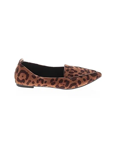 Pre-owned Lulus Flats In Brown