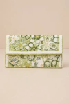 Lulus Flourishing Charm White Multi Floral Beaded Clutch In White