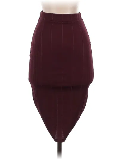 Pre-owned Lulus Formal Skirt In Burgundy